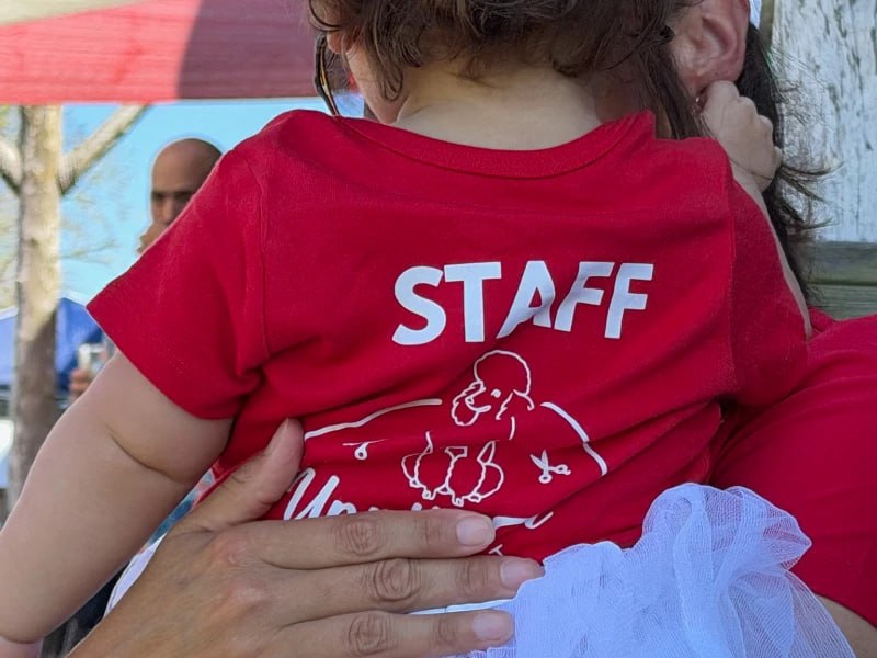 Family is at the heart of Uppity Pet Resort, even our littlest team members wear the staff shirt