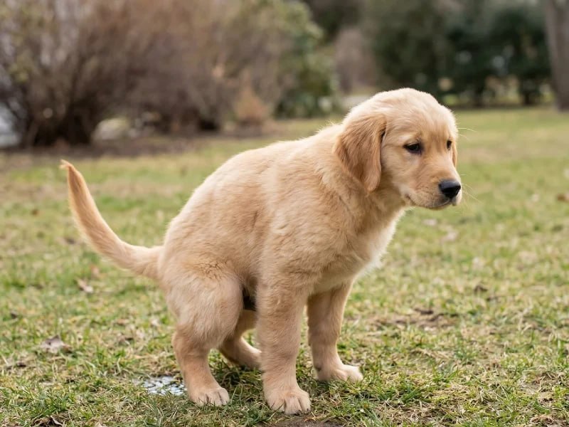 Puppy training on the grass at Uppity Pet Resort